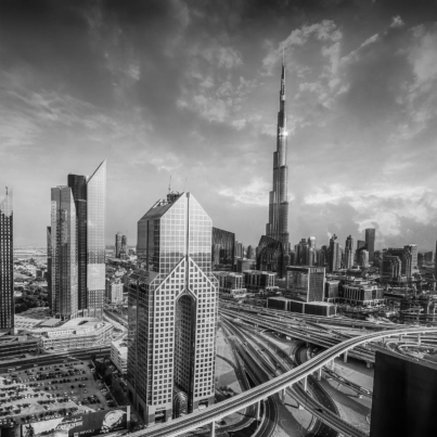 Dubai Black and White