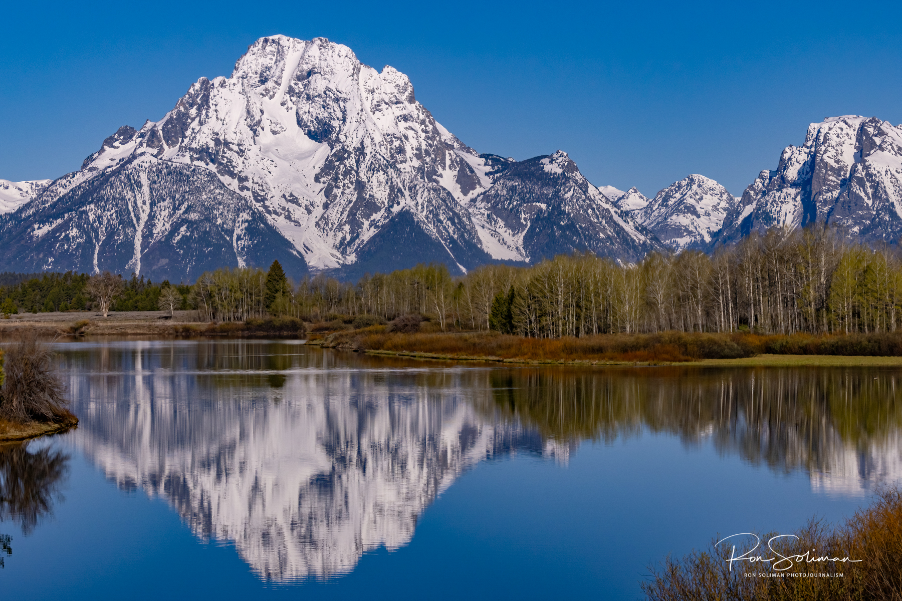 Grand Teton lake reflection